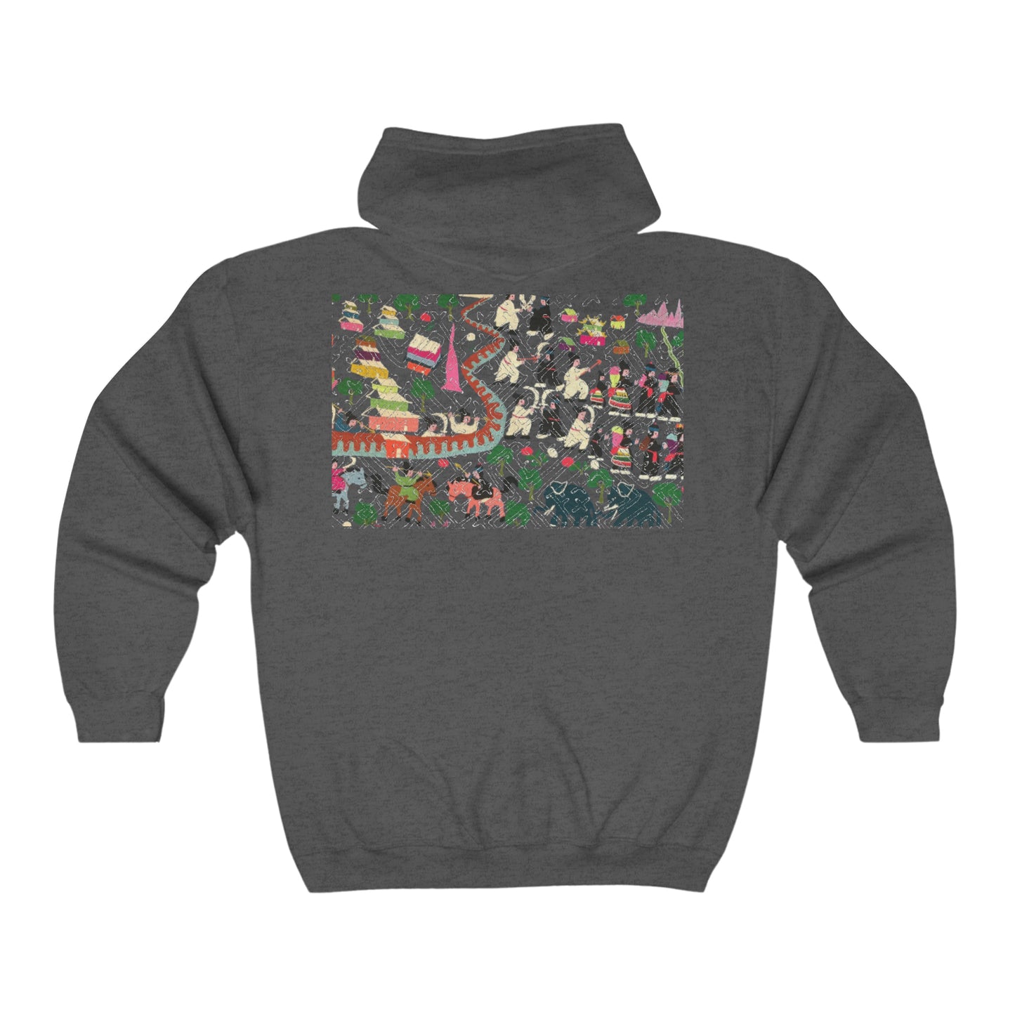 Hmong Story Unisex Heavy Blend™ Full Zip Hooded Sweatshirt