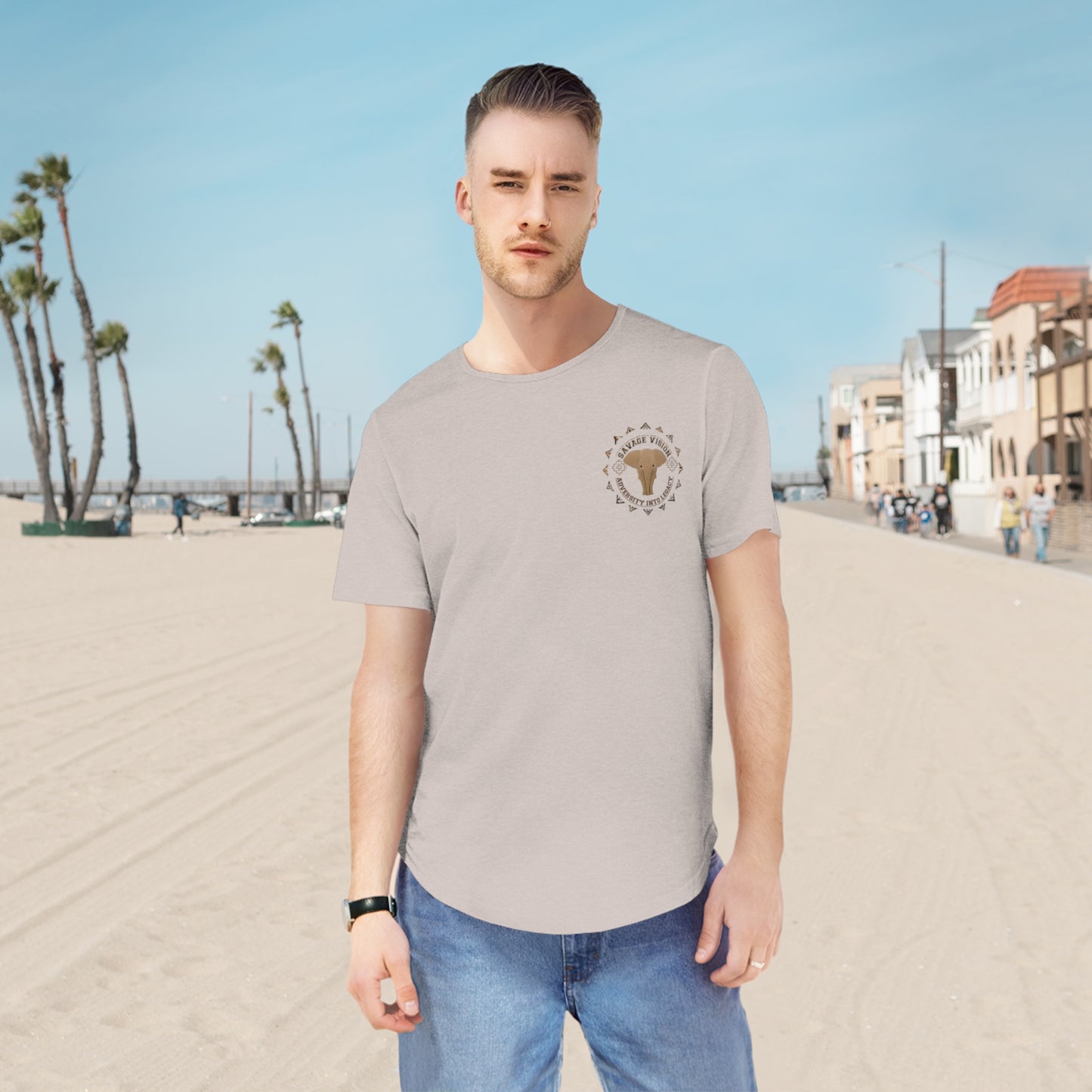 Hmong Story Men's Jersey Curved Hem Tee