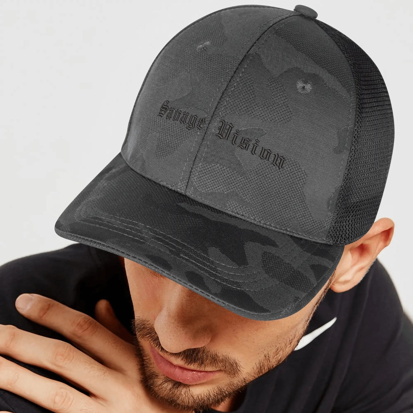Savage Vision Mesh Sports Camo Trucker Hat