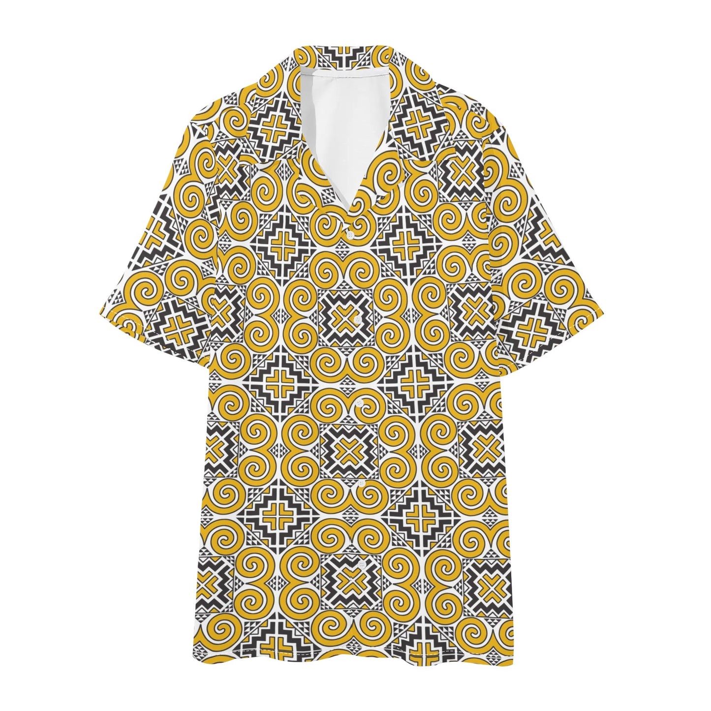 Savage Vision Mens Regular Fit Hawaiian Short Sleeve Shirt and Shorts Set
