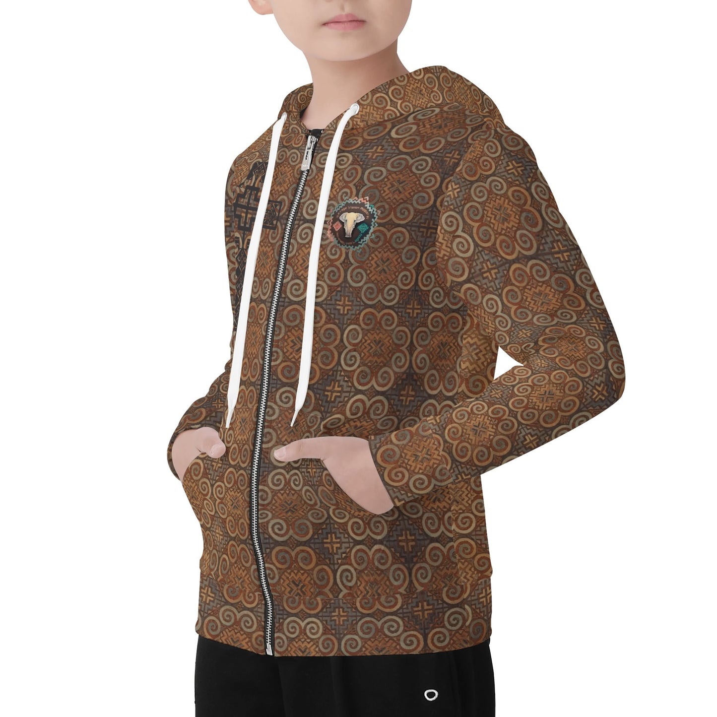 Hmong Savage Kids zip hoodie