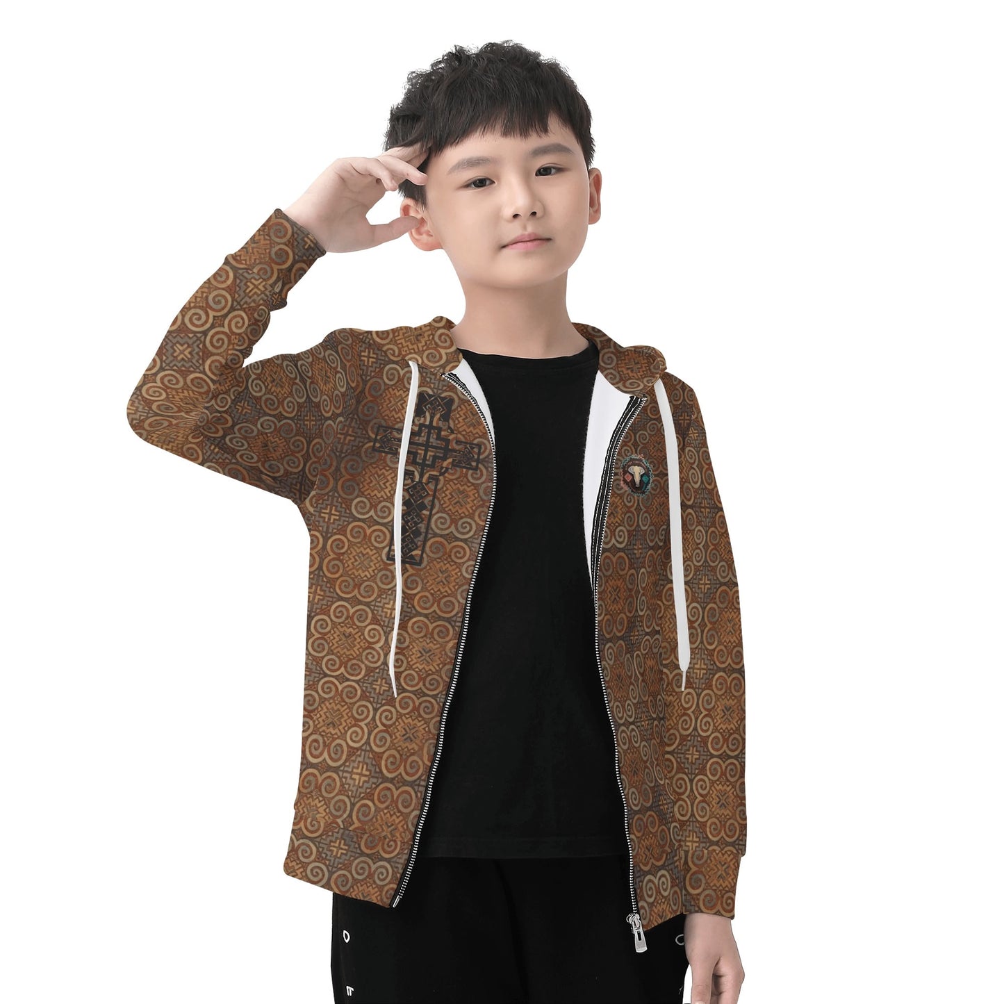 Hmong Savage Kids zip hoodie