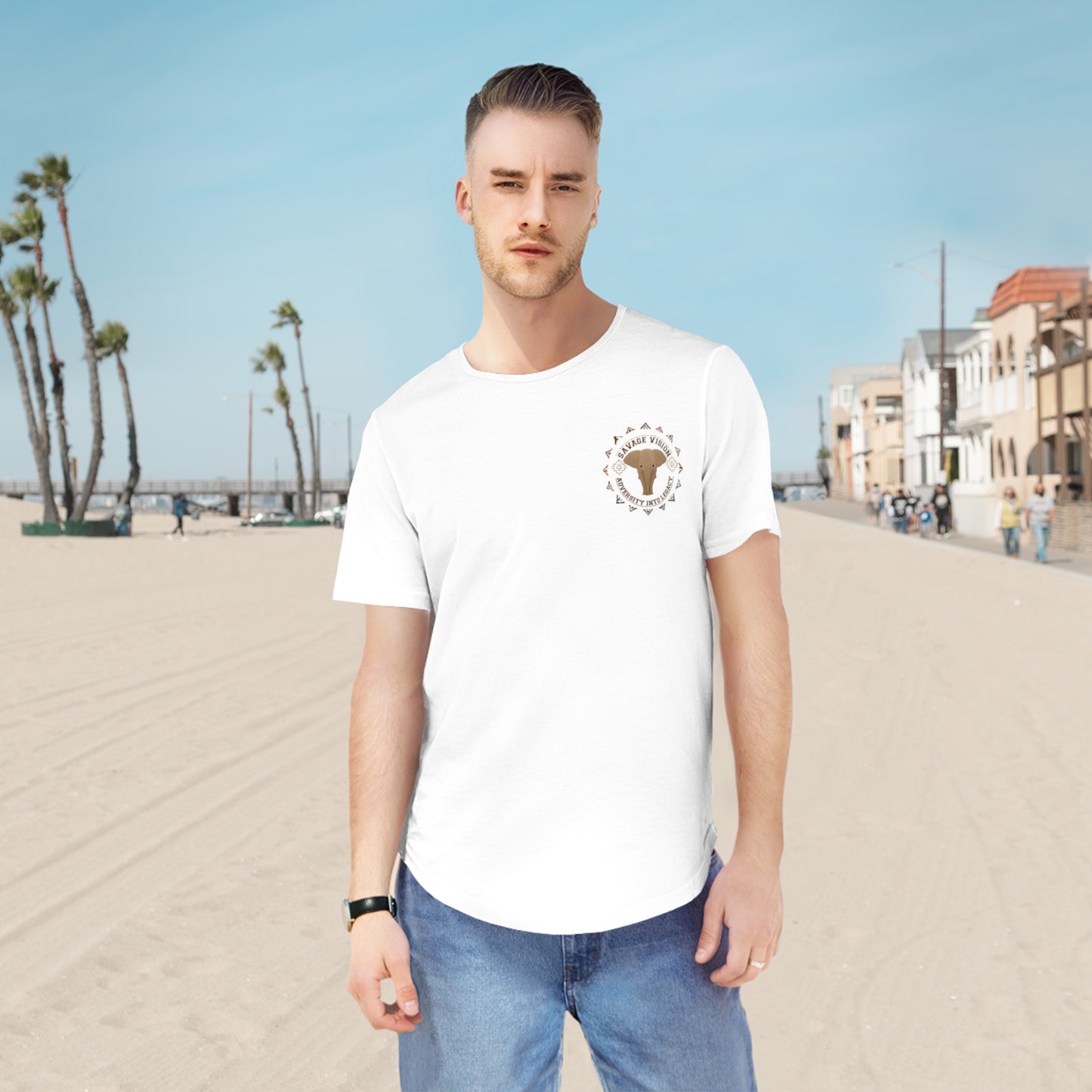Hmong Story Men's Jersey Curved Hem Tee