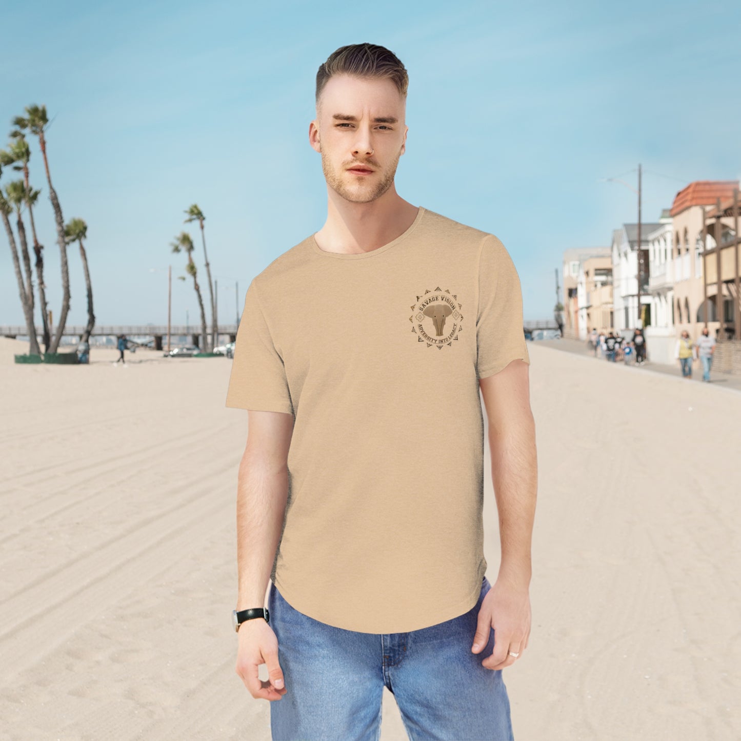 Hmong Story Men's Jersey Curved Hem Tee