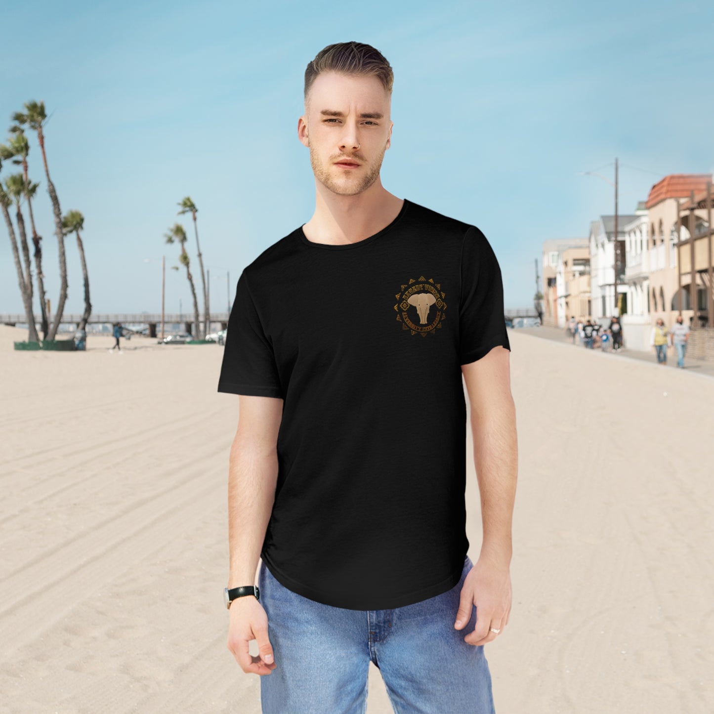 Hmong Story Men's Jersey Curved Hem Tee