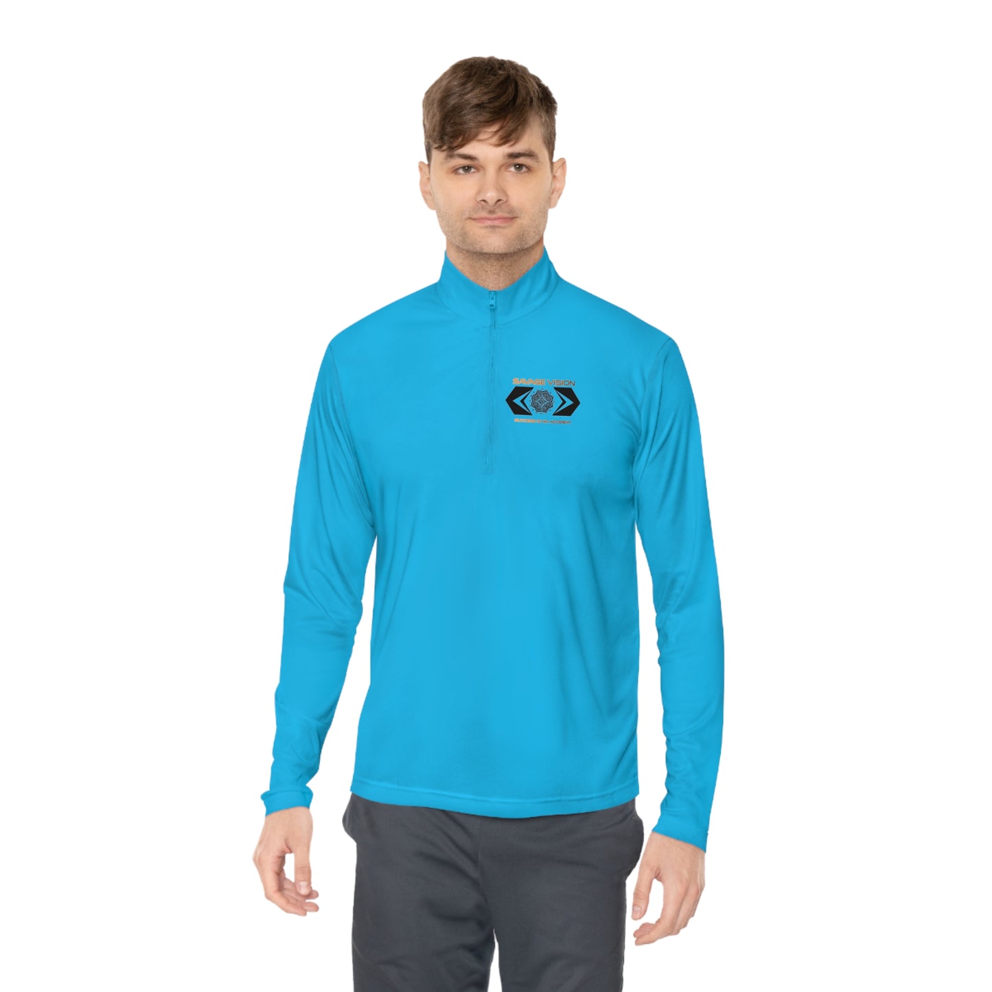 Savage Vision Apparel Long Sleeve Unisex Quarter-Zip Pullover