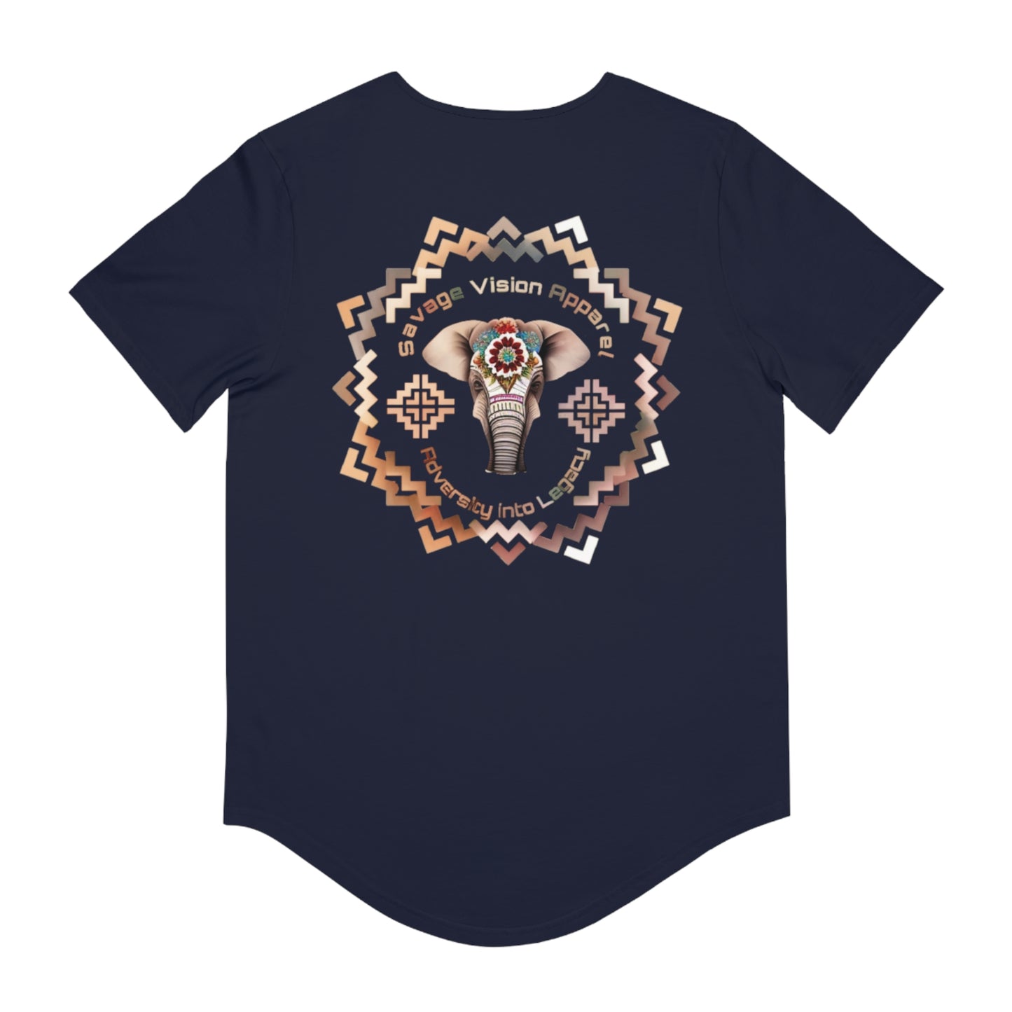Savage Vision GOD and Country Men's Jersey Curved Hem Tee