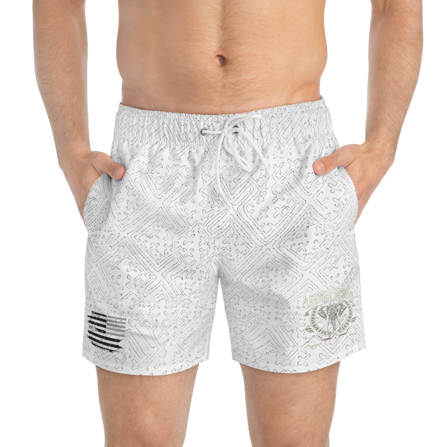 Hmong Meka Swim Trunks