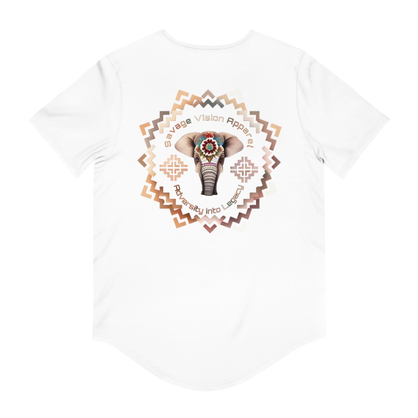 Savage Vision GOD and Country Men's Jersey Curved Hem Tee