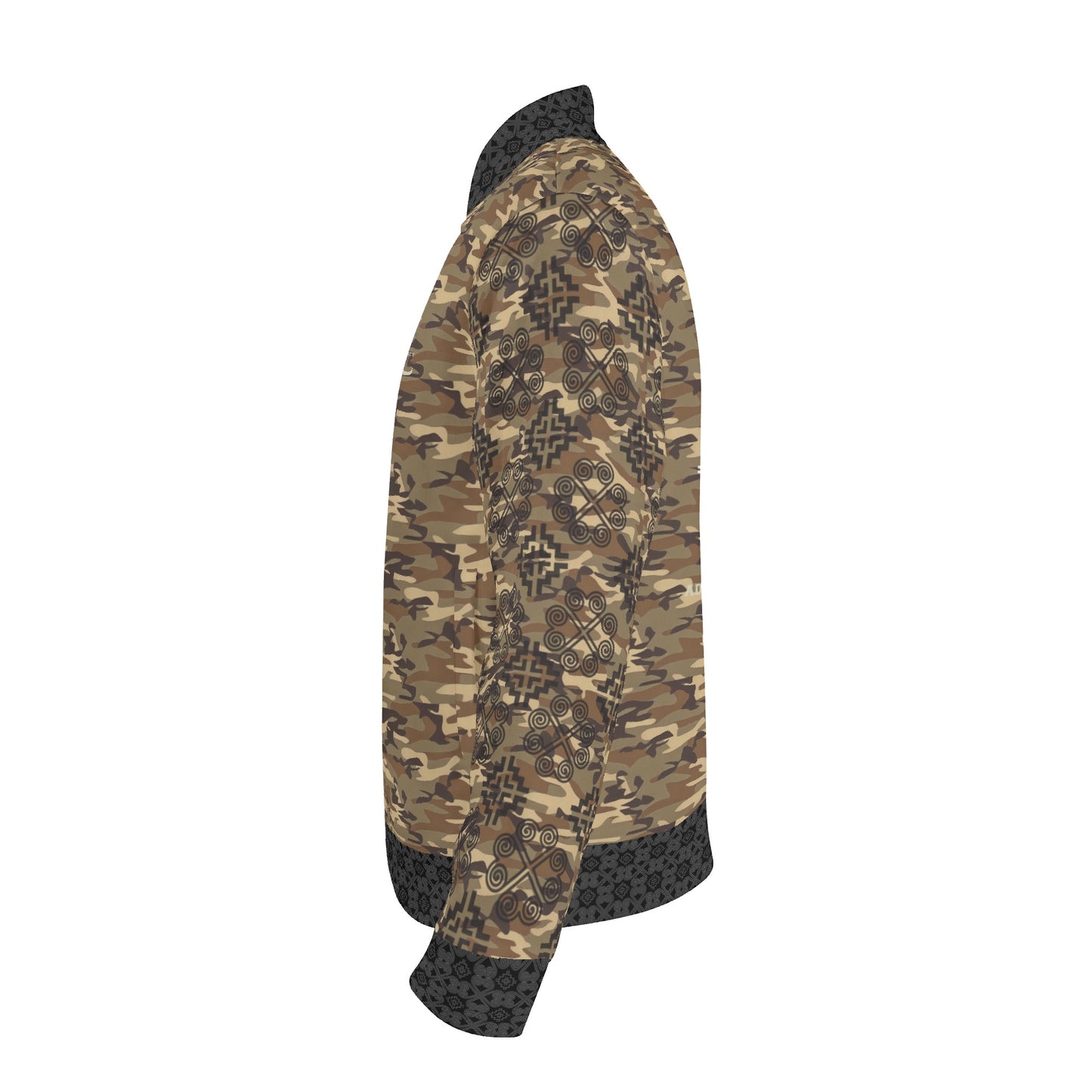 Savage Vision Casual Light Camo Varsity Hmong Bomber Jacket