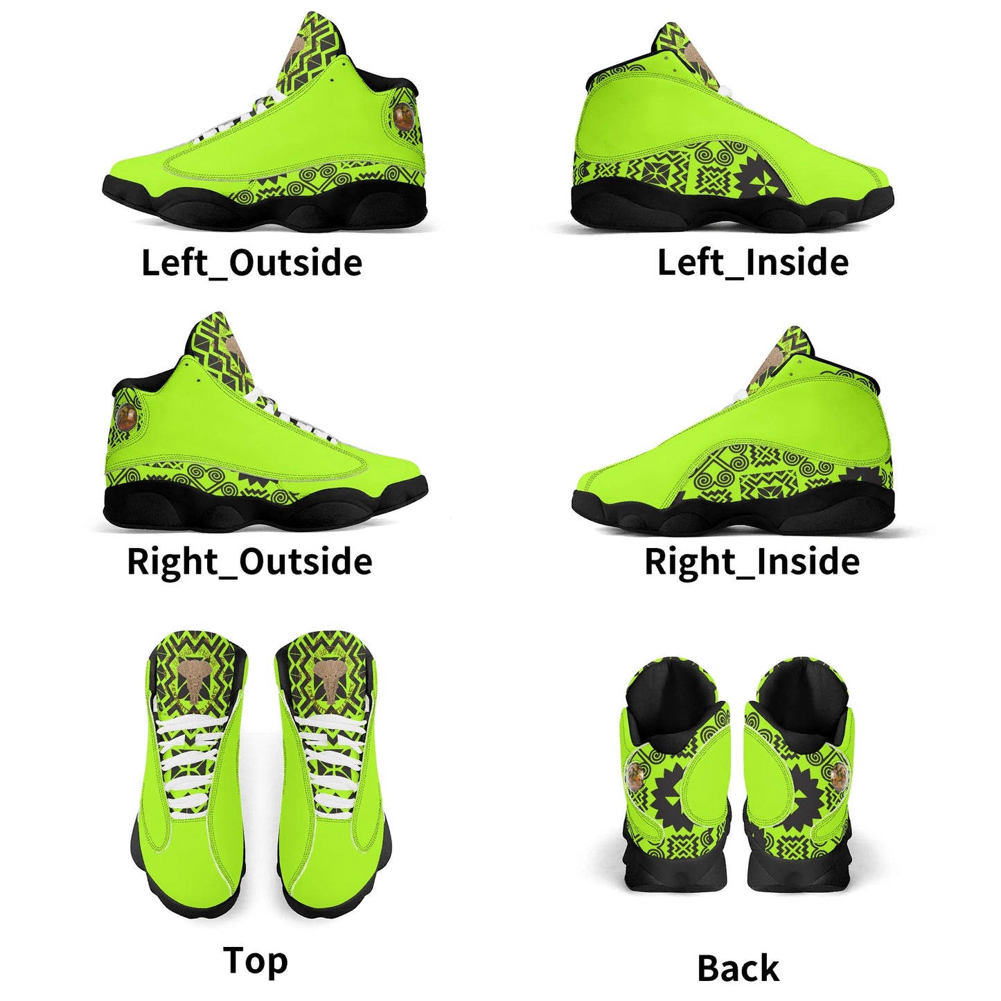 Hmong Savage Vision Leather Basketball Shoes
