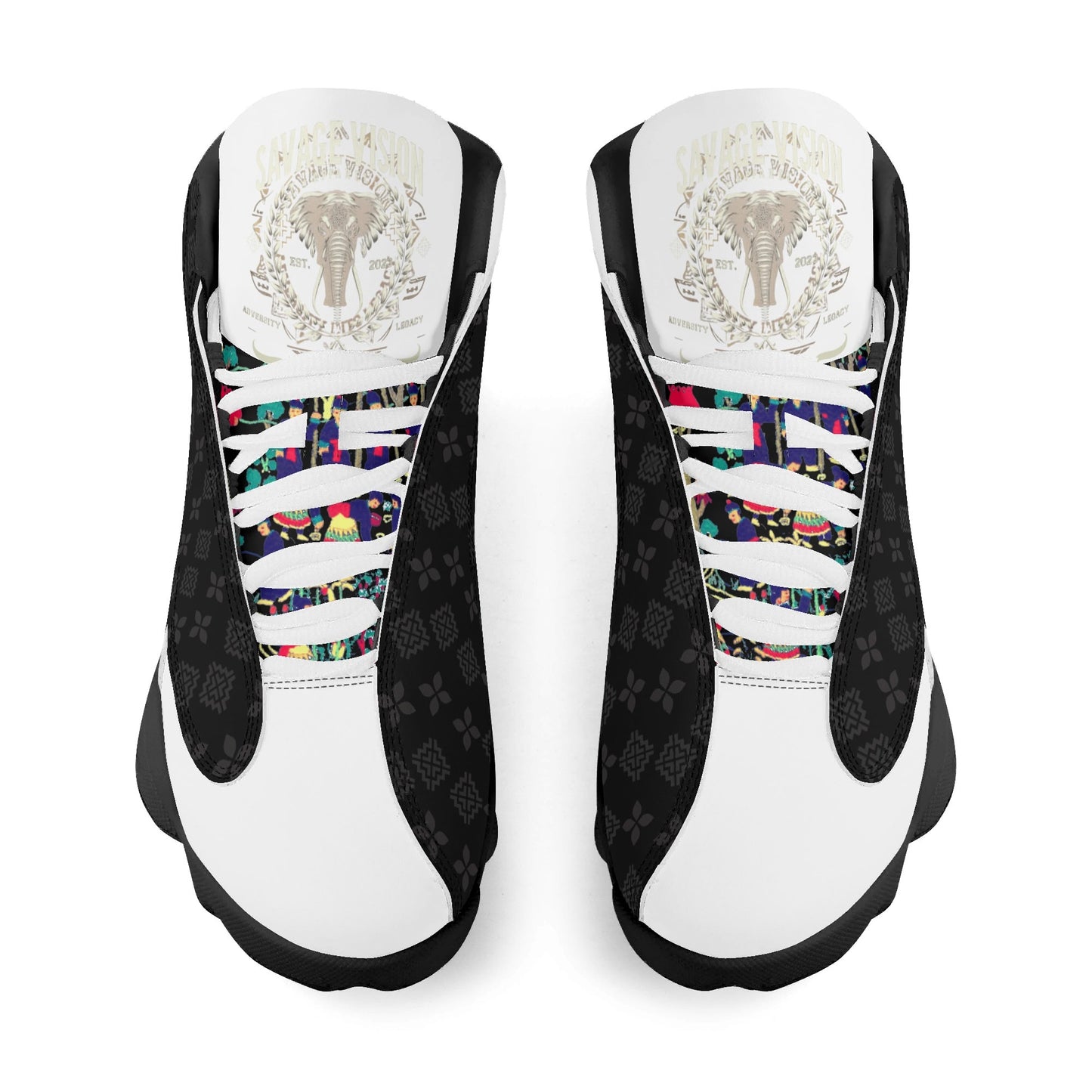 Hmong Savage Vision Leather Basketball Shoes Bred for the Journey