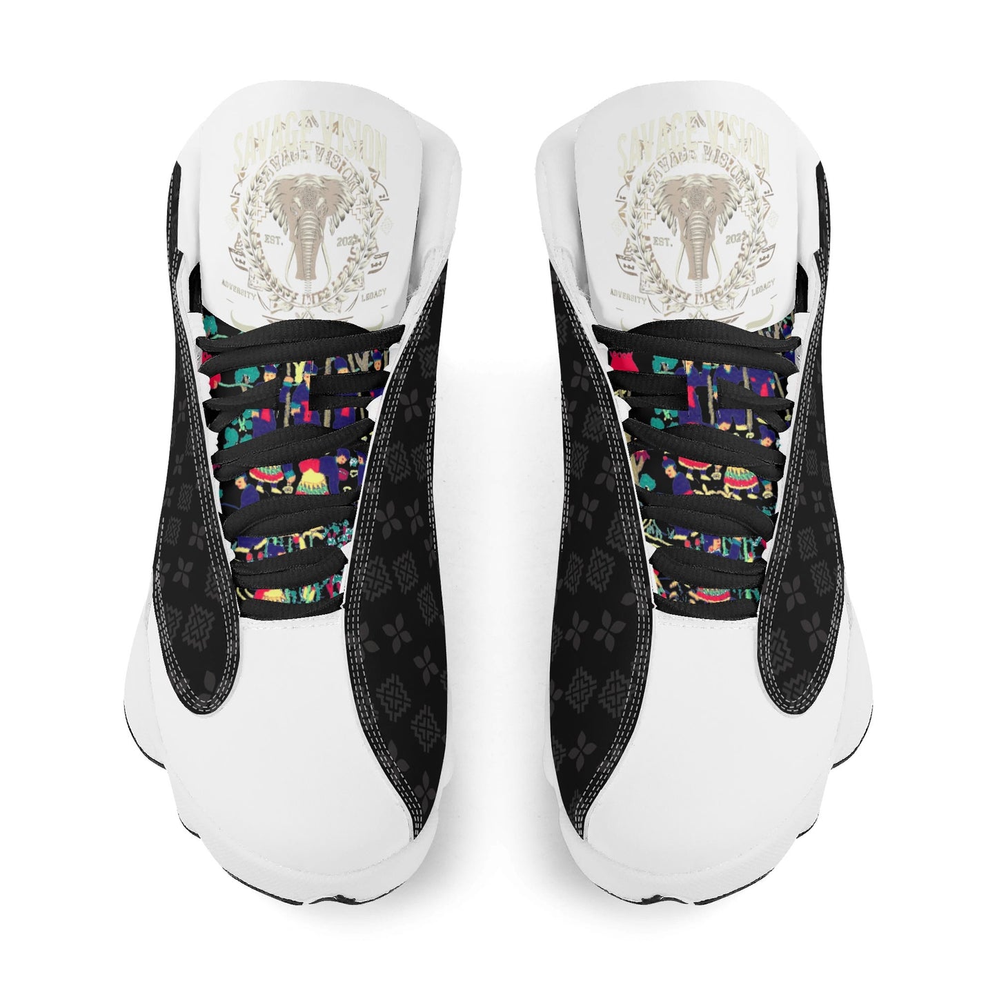 Hmong Savage Vision Leather Basketball Shoes Bred for the Journey