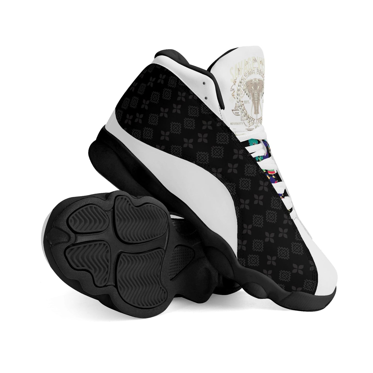 Hmong Savage Vision Leather Basketball Shoes Bred for the Journey