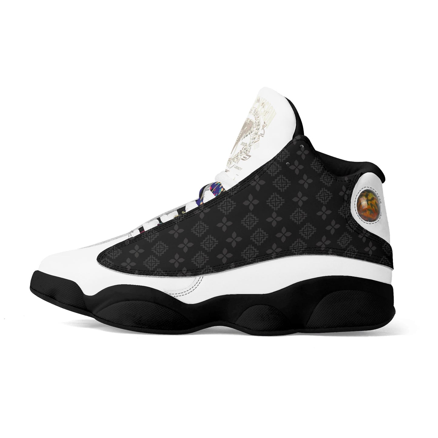 Hmong Savage Vision Leather Basketball Shoes Bred for the Journey
