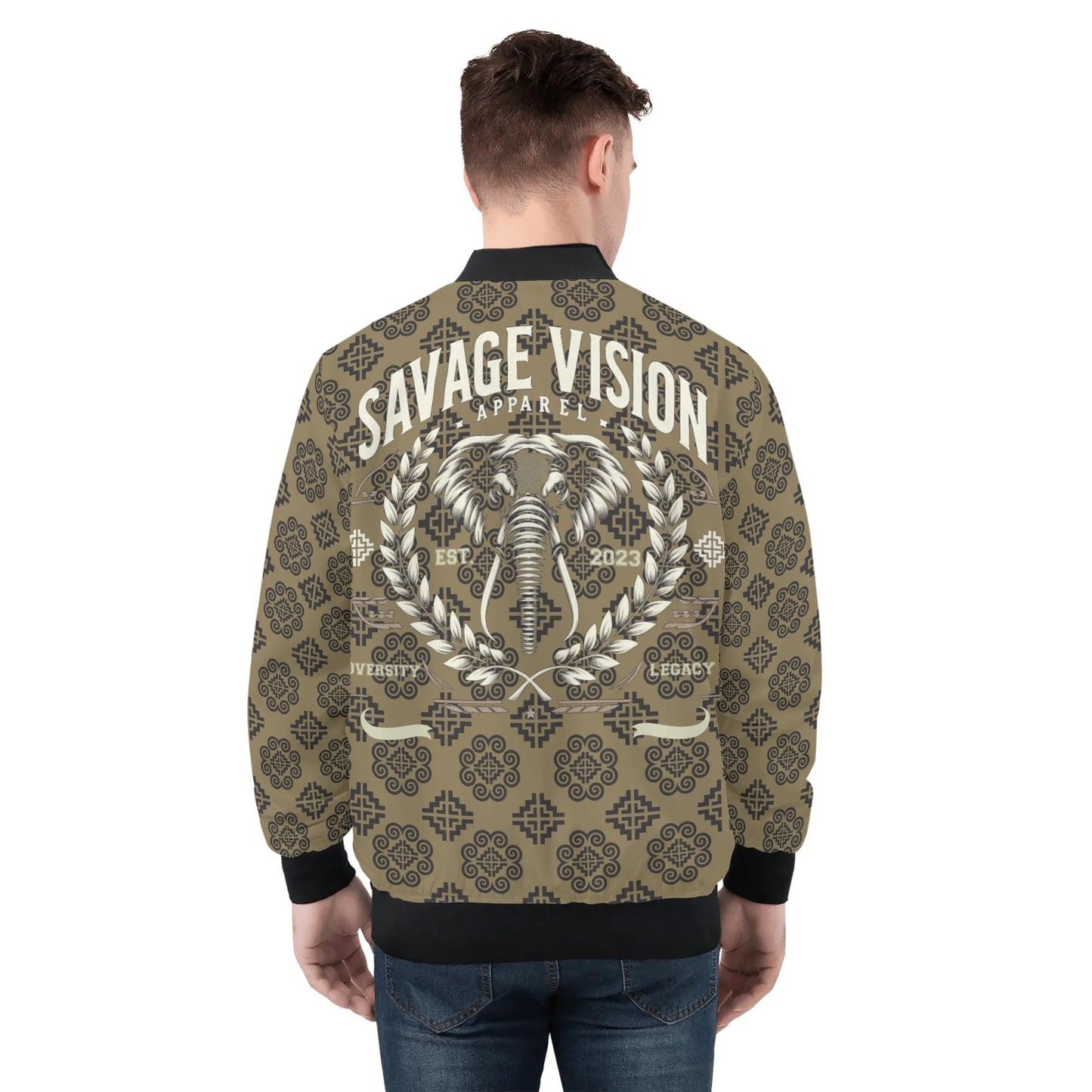 Savage Vision Casual Varsity Hmong Bomber Jacket