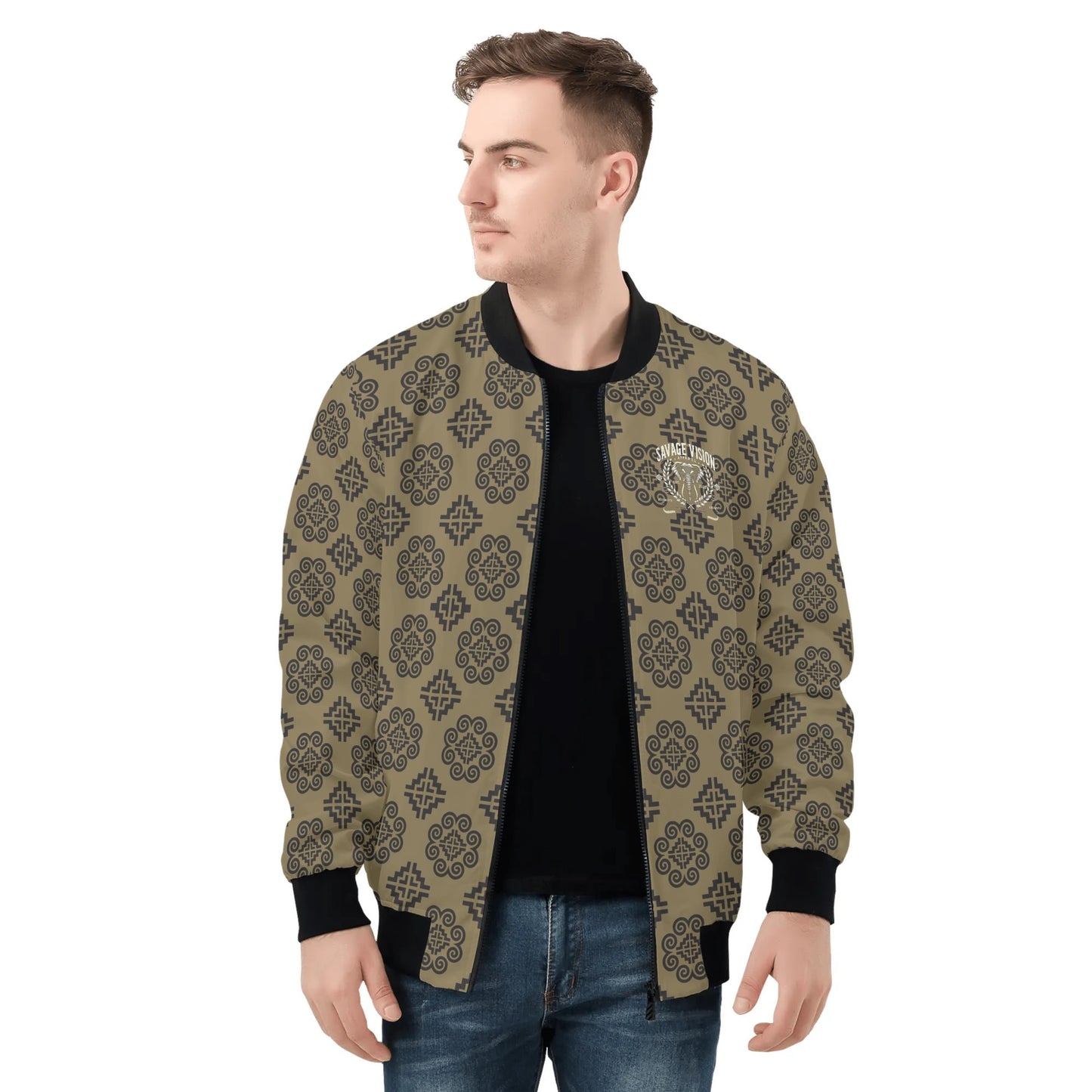 Savage Vision Casual Varsity Hmong Bomber Jacket