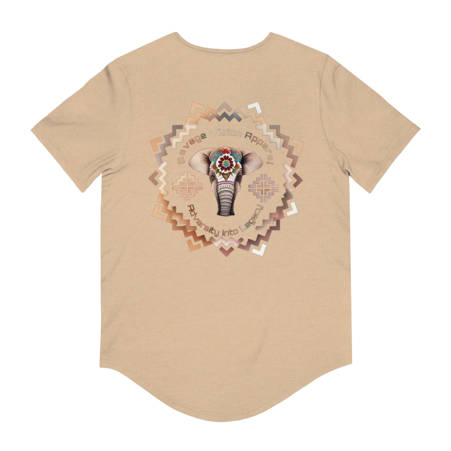 Savage Vision GOD and Country Men's Jersey Curved Hem Tee