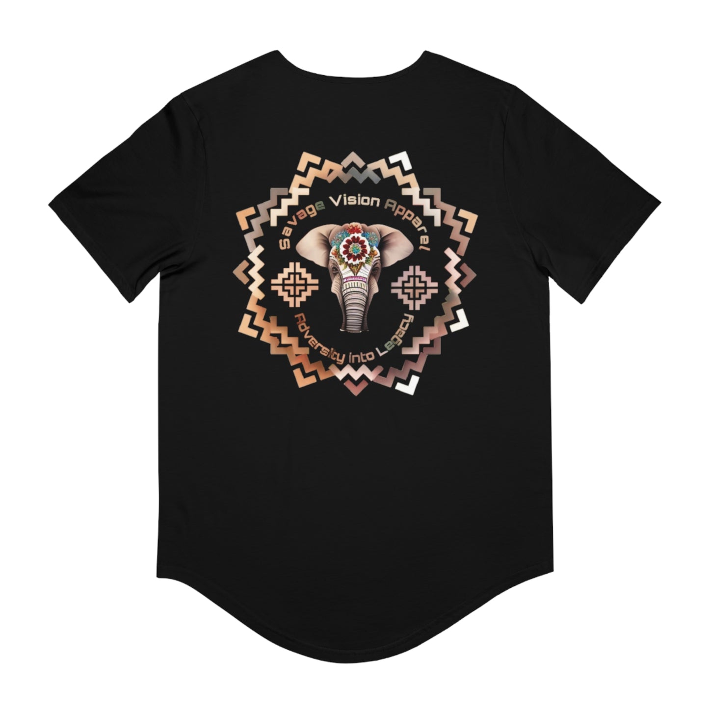 Savage Vision GOD and Country Men's Jersey Curved Hem Tee