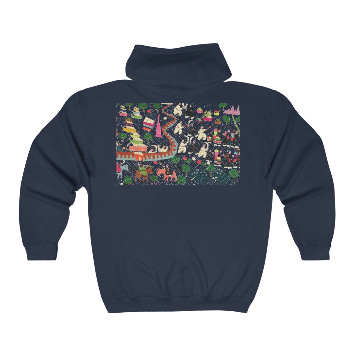 Hmong Story Unisex Heavy Blend™ Full Zip Hooded Sweatshirt